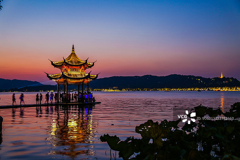 杭州湖滨公园图片素材