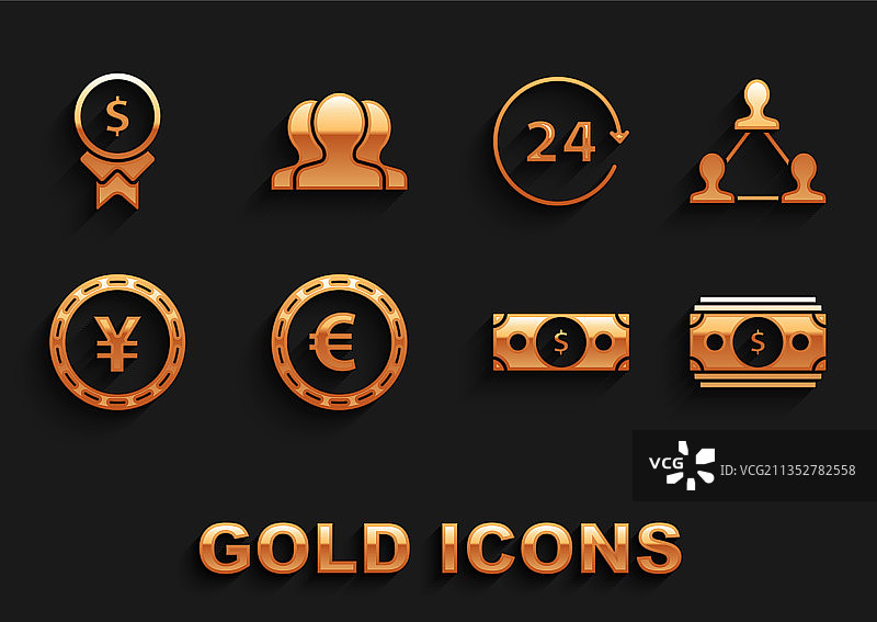 带欧元符号的项目团队底座硬币合集图片素材