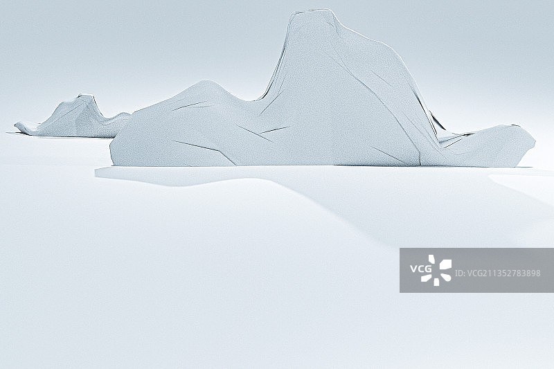 三维图形立体山背景插画图片素材