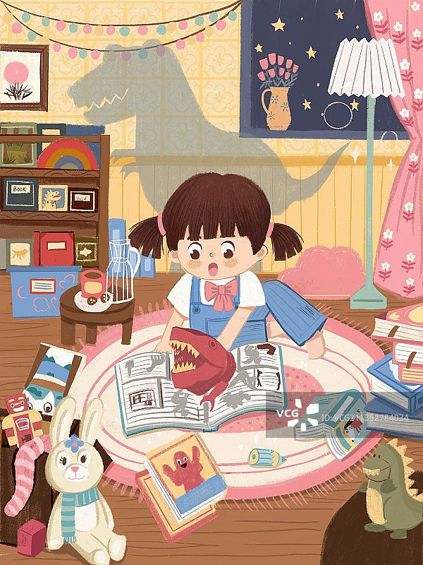小孩阅读图片素材