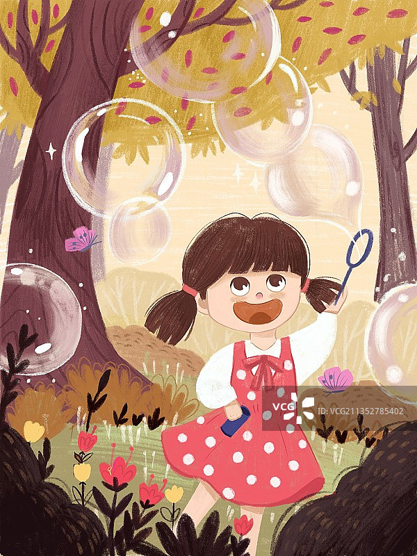 吹泡泡图片素材