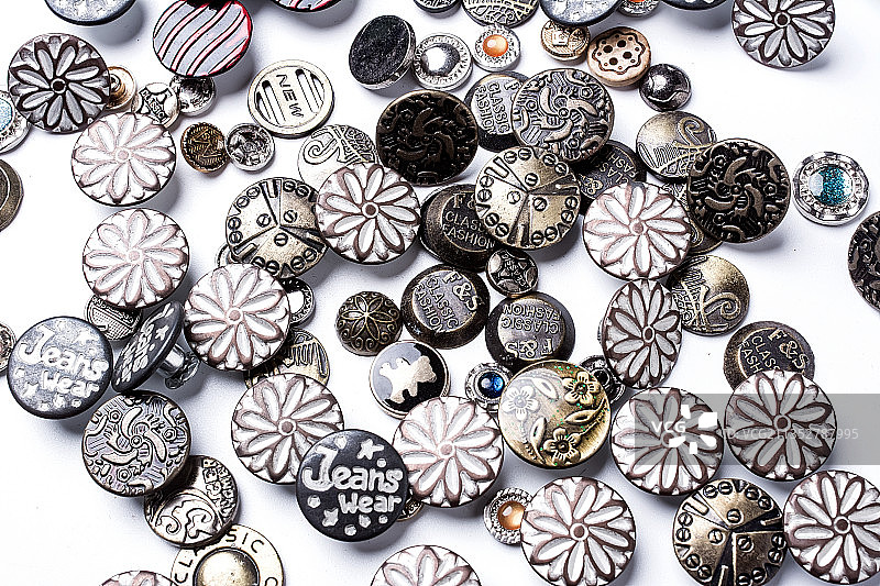 牛仔扣服装配件背景素材图片素材