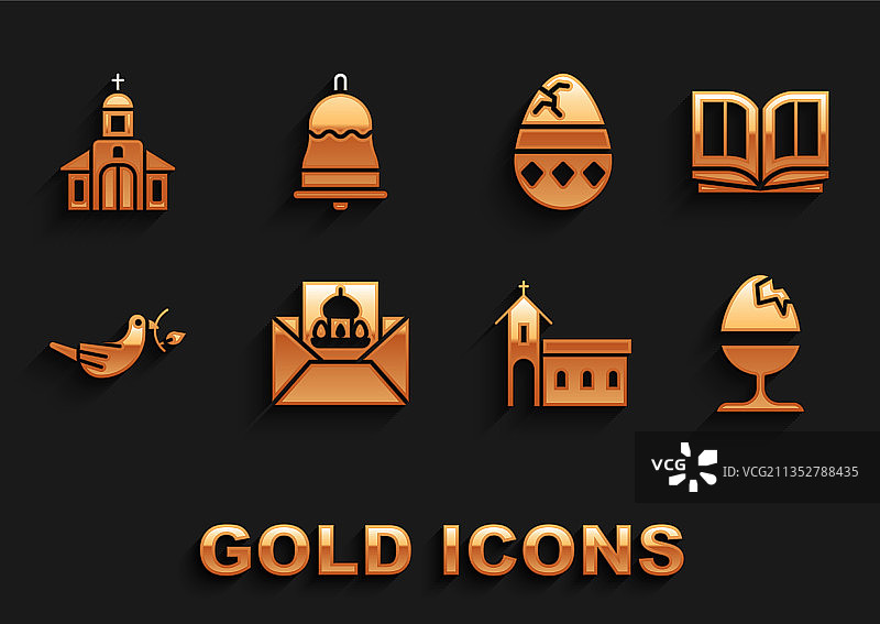 带有复活节快乐圣经的节日贺卡合集图片素材