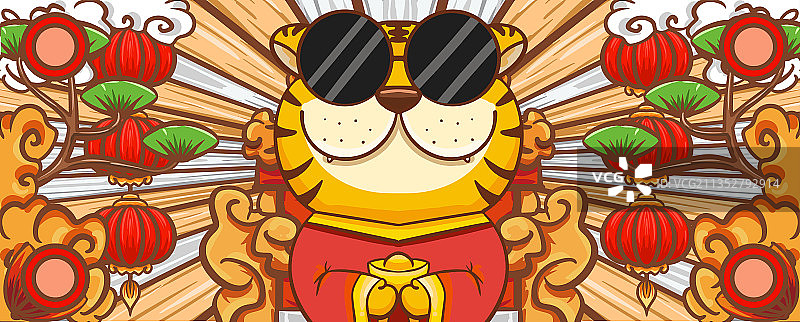 手绘国潮插画图片素材