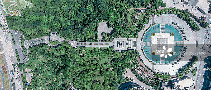 思源广场俯瞰图图片素材