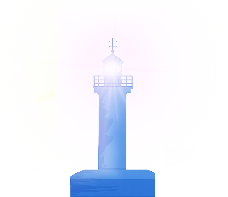 发光的灯塔元素图片素材