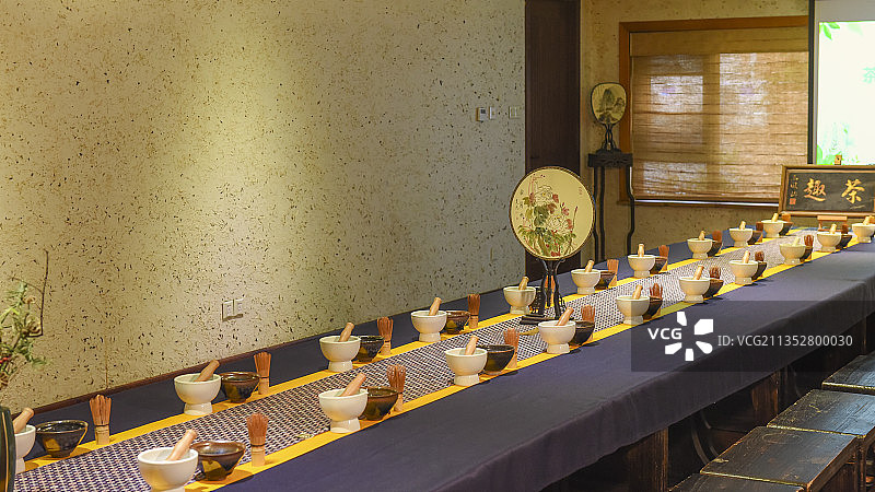 中式茶会宋代点茶图片素材