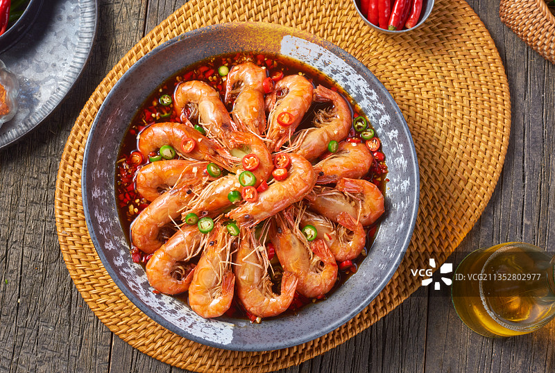 凉拌虾图片素材