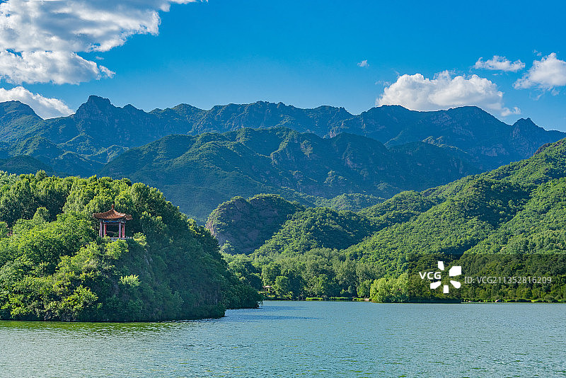 北京玉渡山忘忧湖图片素材