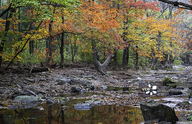 金秋十月国庆假期辽宁本溪关门山红叶风光图片素材