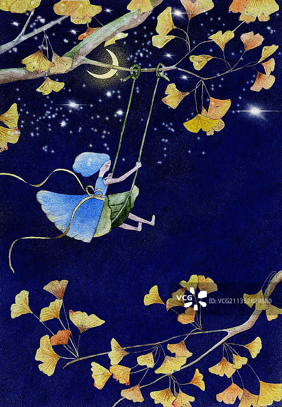 银杏黄了图片素材