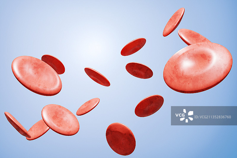 抽象医疗三维图像血细胞特写插画图片素材