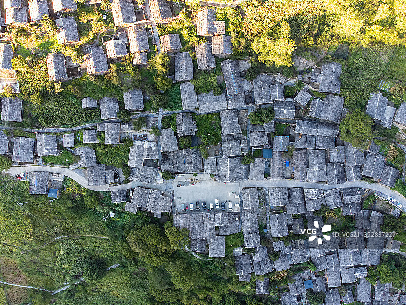 云南省迪庆州维西县同乐傈僳族村寨图片素材