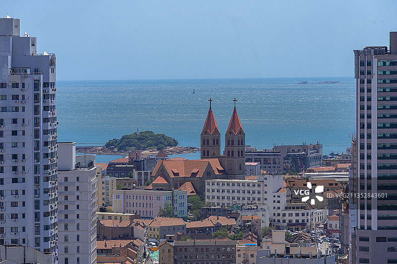 山东省青岛市海滨风光图片素材