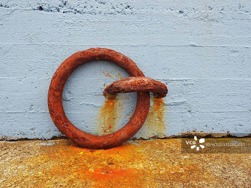 冰岛墙壁上的锈迹金属特写图片素材