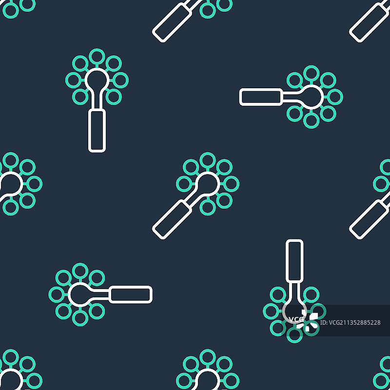 婴儿摇铃玩具图标无缝线条图片素材