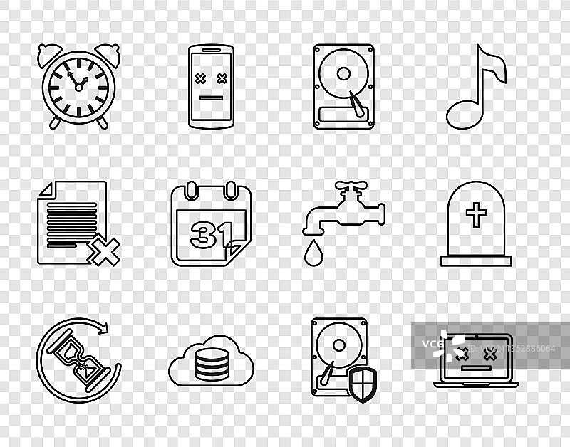 已损坏的笔记本电脑硬盘图片素材