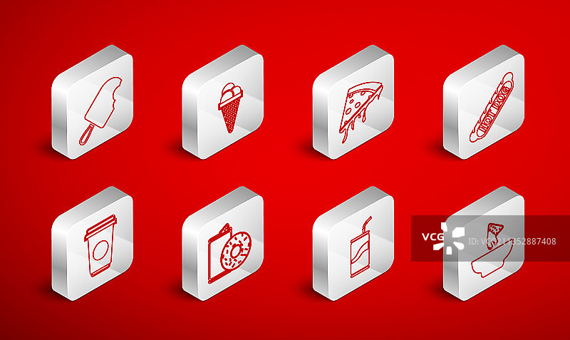 盘子里的玉米片、冰淇淋和蛋卷图片素材