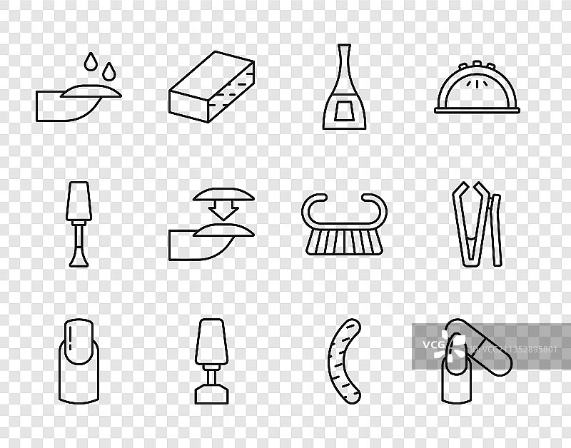 美甲套装：锉刀、指甲油图片素材