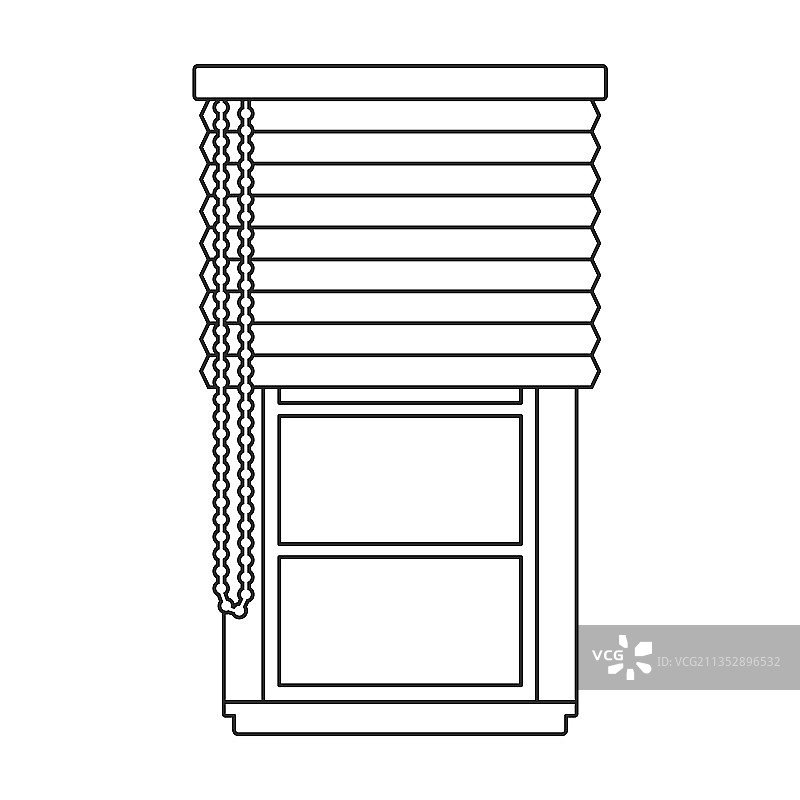 百叶窗轮廓图标图片素材