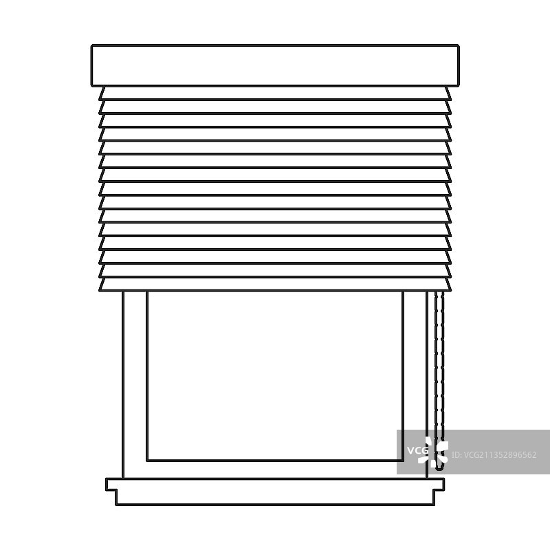 百叶窗轮廓图标图片素材