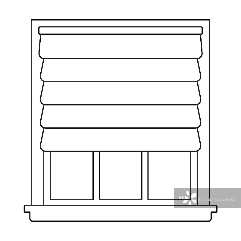 百叶窗轮廓图标图片素材