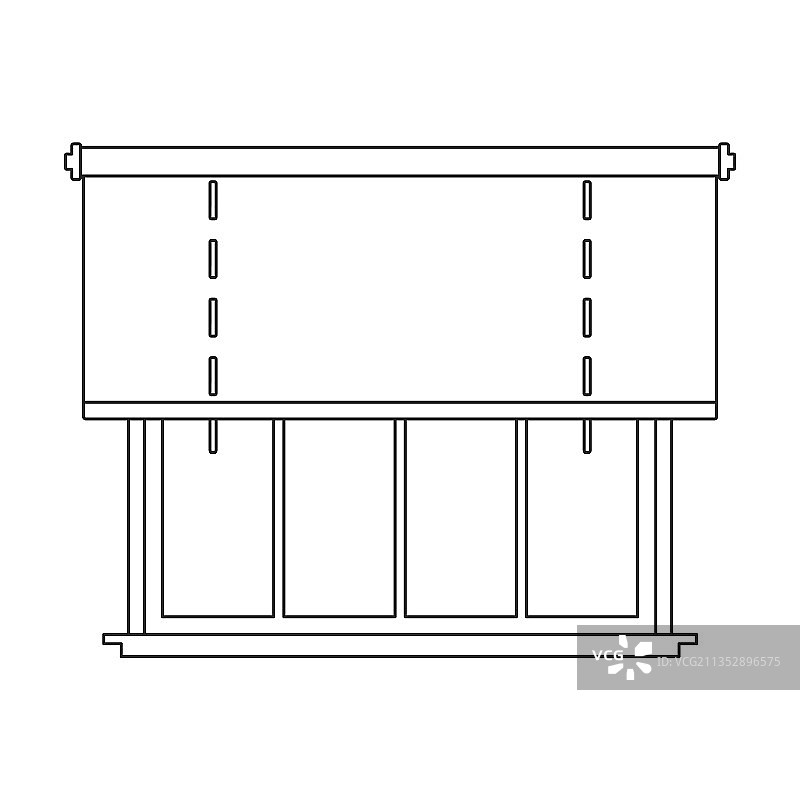 百叶窗轮廓图标图片素材