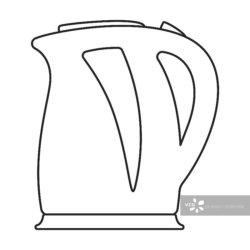 水壶轮廓图标图片素材