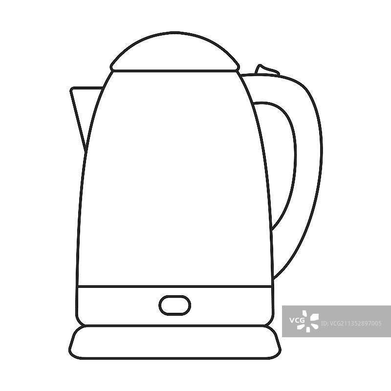 水壶轮廓图标图片素材