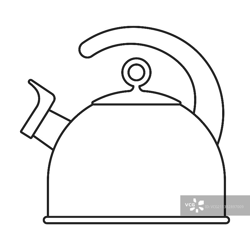水壶轮廓图标图片素材