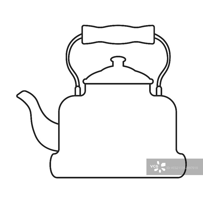 水壶轮廓图标图片素材