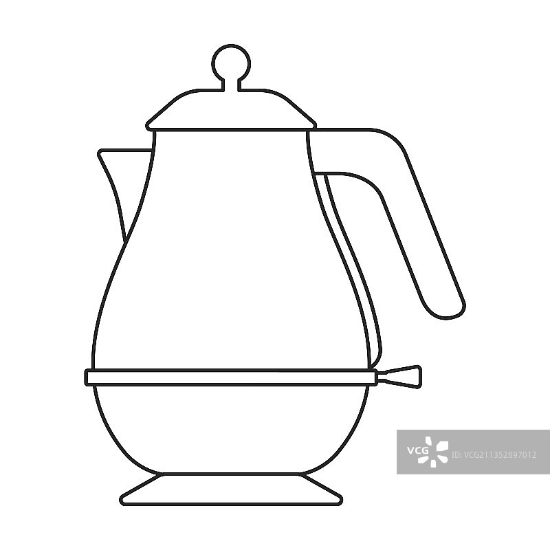 水壶轮廓图标图片素材