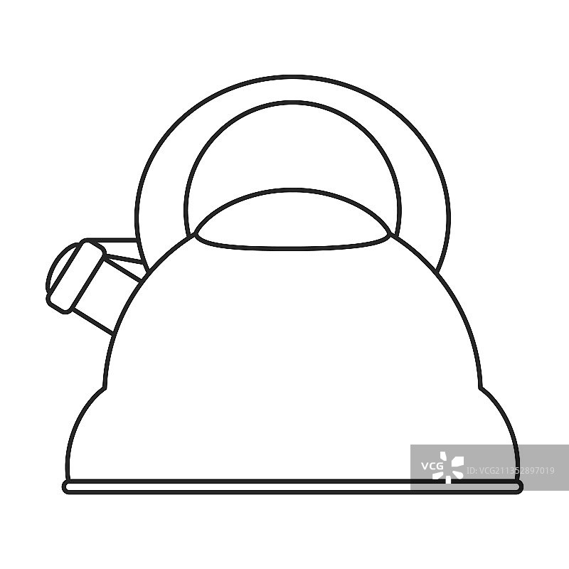 水壶轮廓图标图片素材