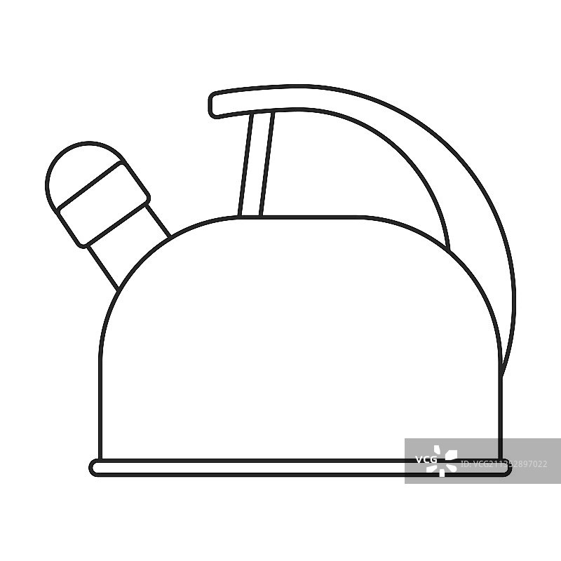 水壶轮廓图标图片素材