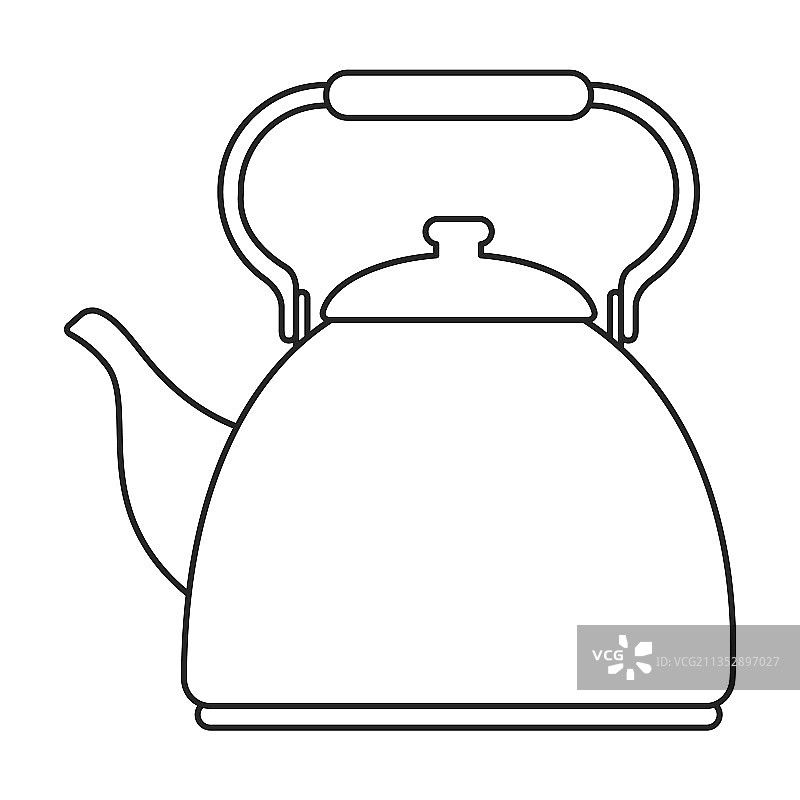 水壶轮廓图标图片素材