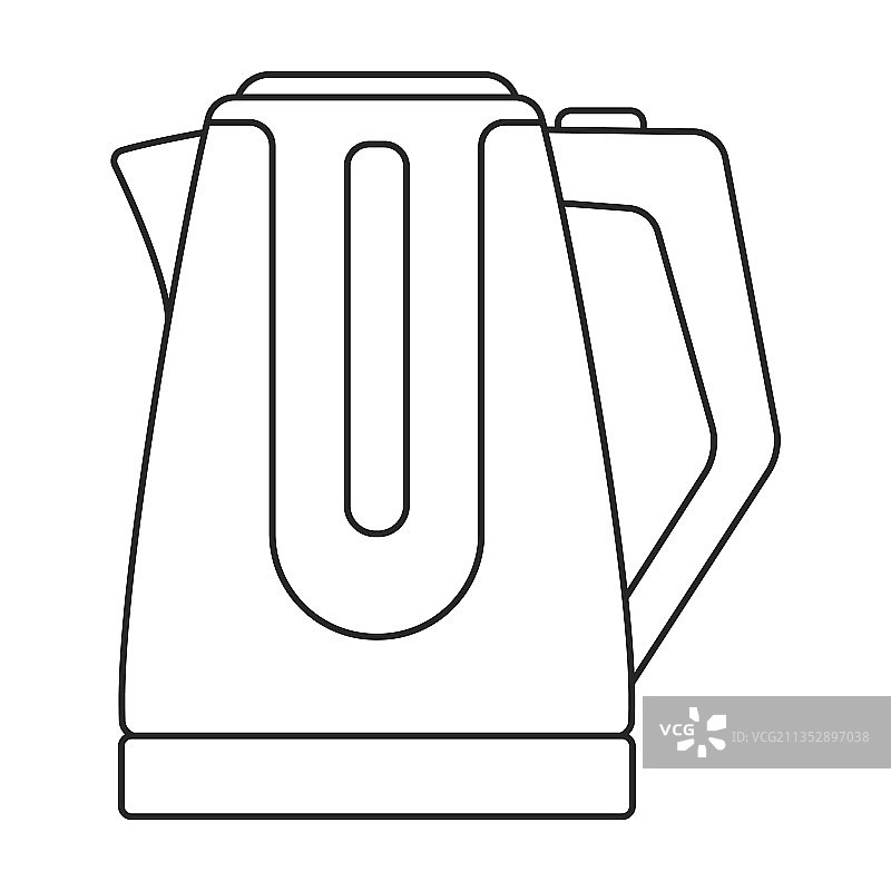 水壶轮廓图标图片素材