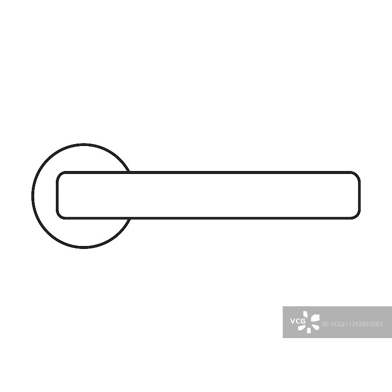 门把手轮廓图标图片素材