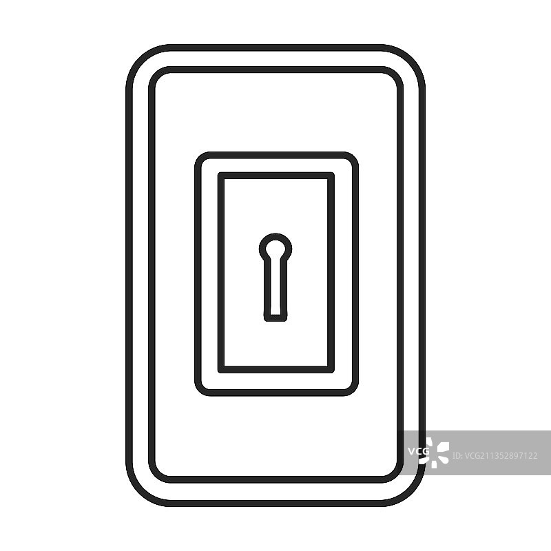 门把手轮廓图标图片素材