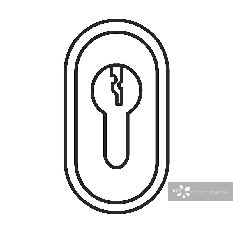 门把手轮廓图标图片素材