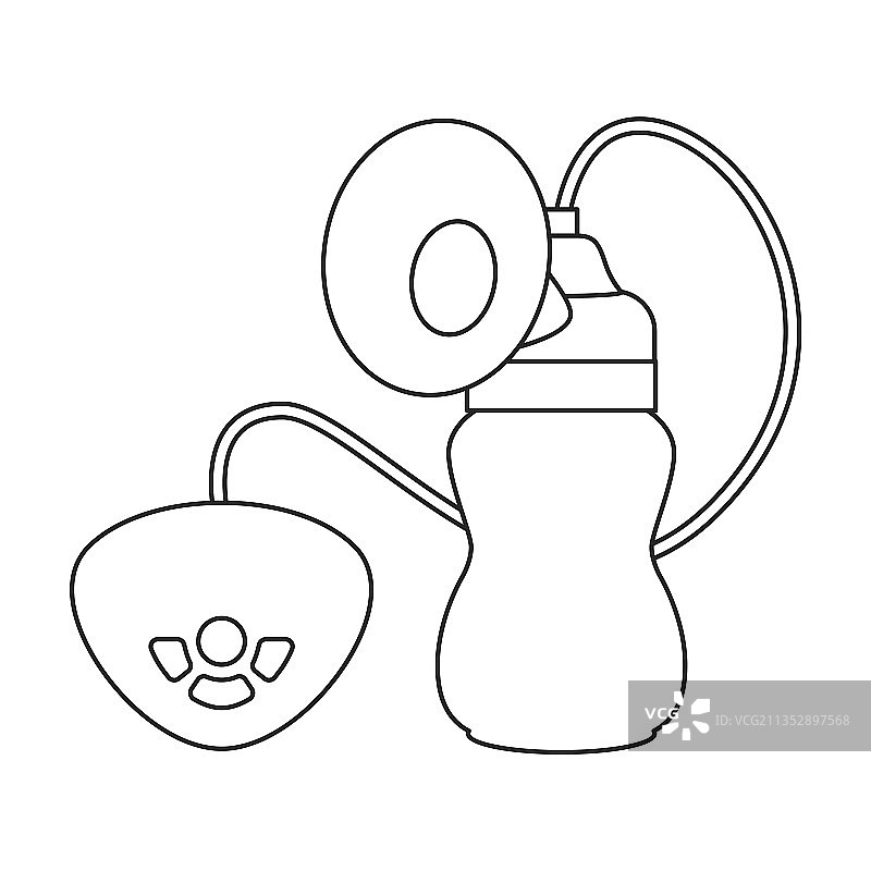 吸奶器轮廓图标图片素材