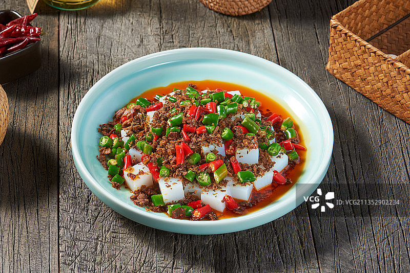 凉拌米豆腐图片素材