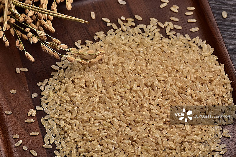 有机糙米胚芽大米图片素材
