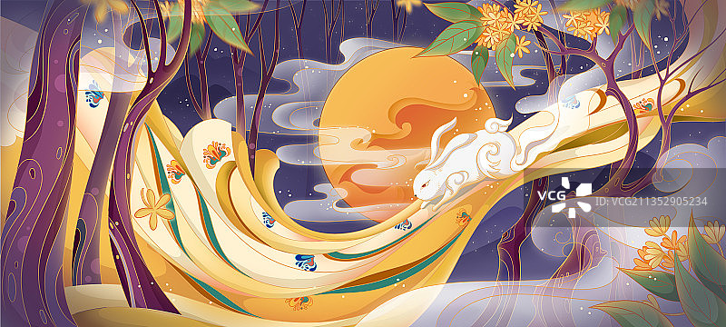 花好月圆图片素材