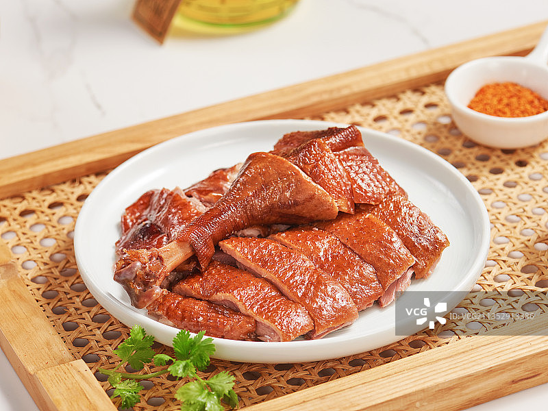 烟熏鸭肉图片素材