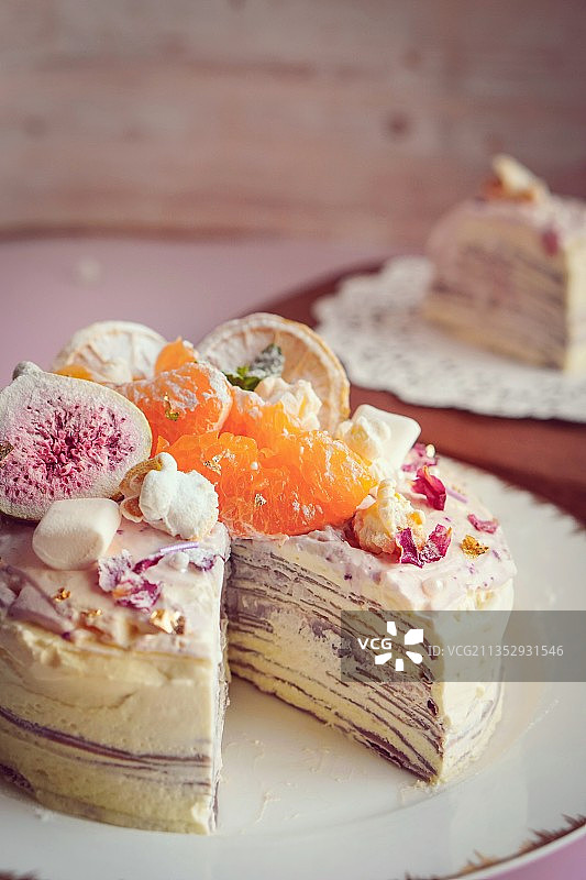 芋泥千层图片素材