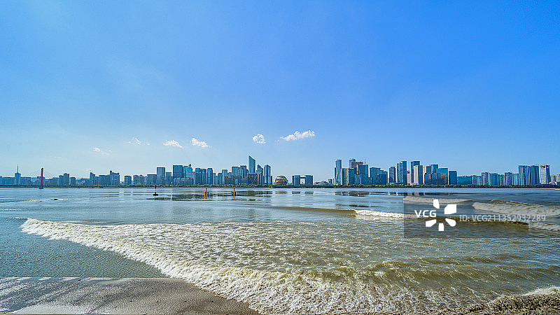 杭州钱塘潮图片素材