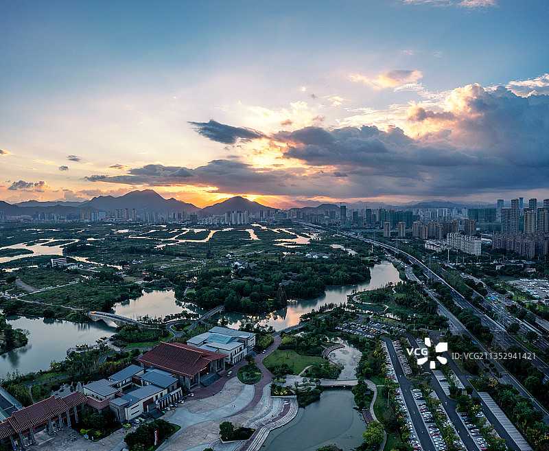 城市绿肺-三垟湿地图片素材
