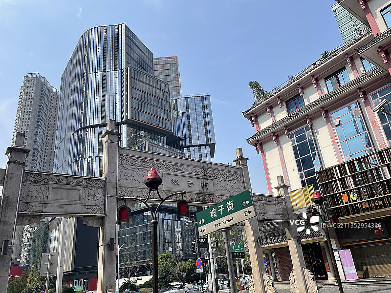 长沙坡子街牌坊图片素材