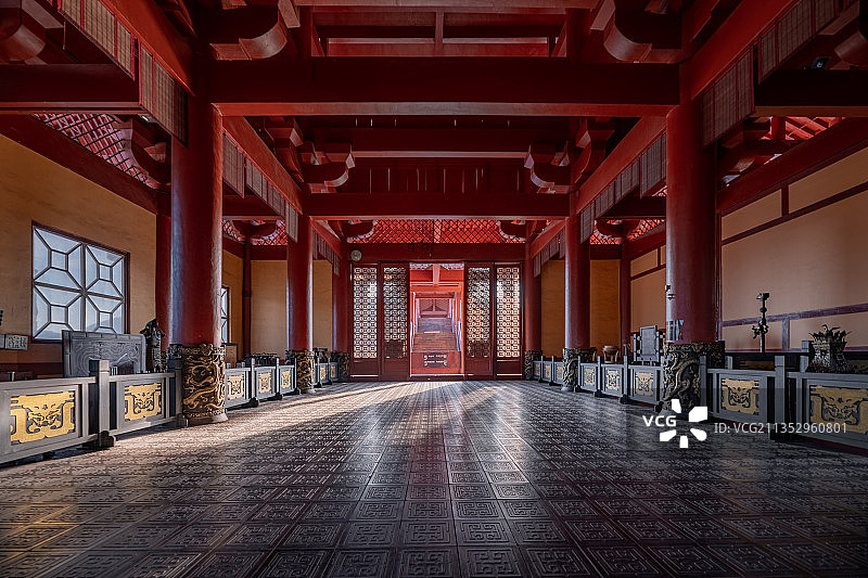 横店影视城秦王宫四海归一殿图片素材