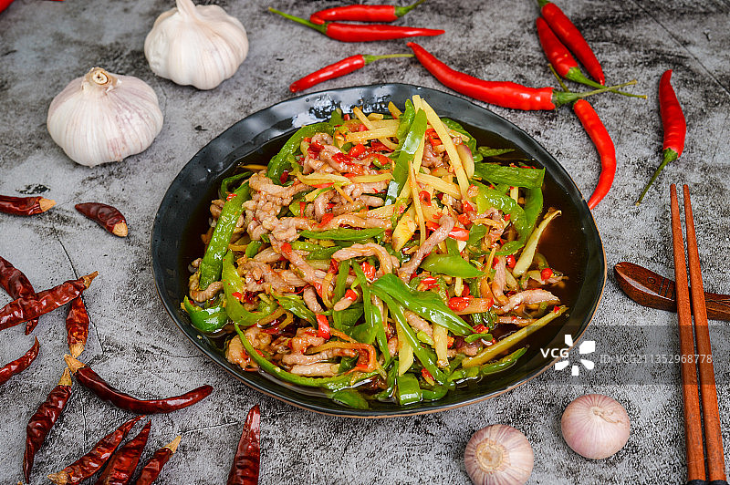 仔姜鸭丝图片素材